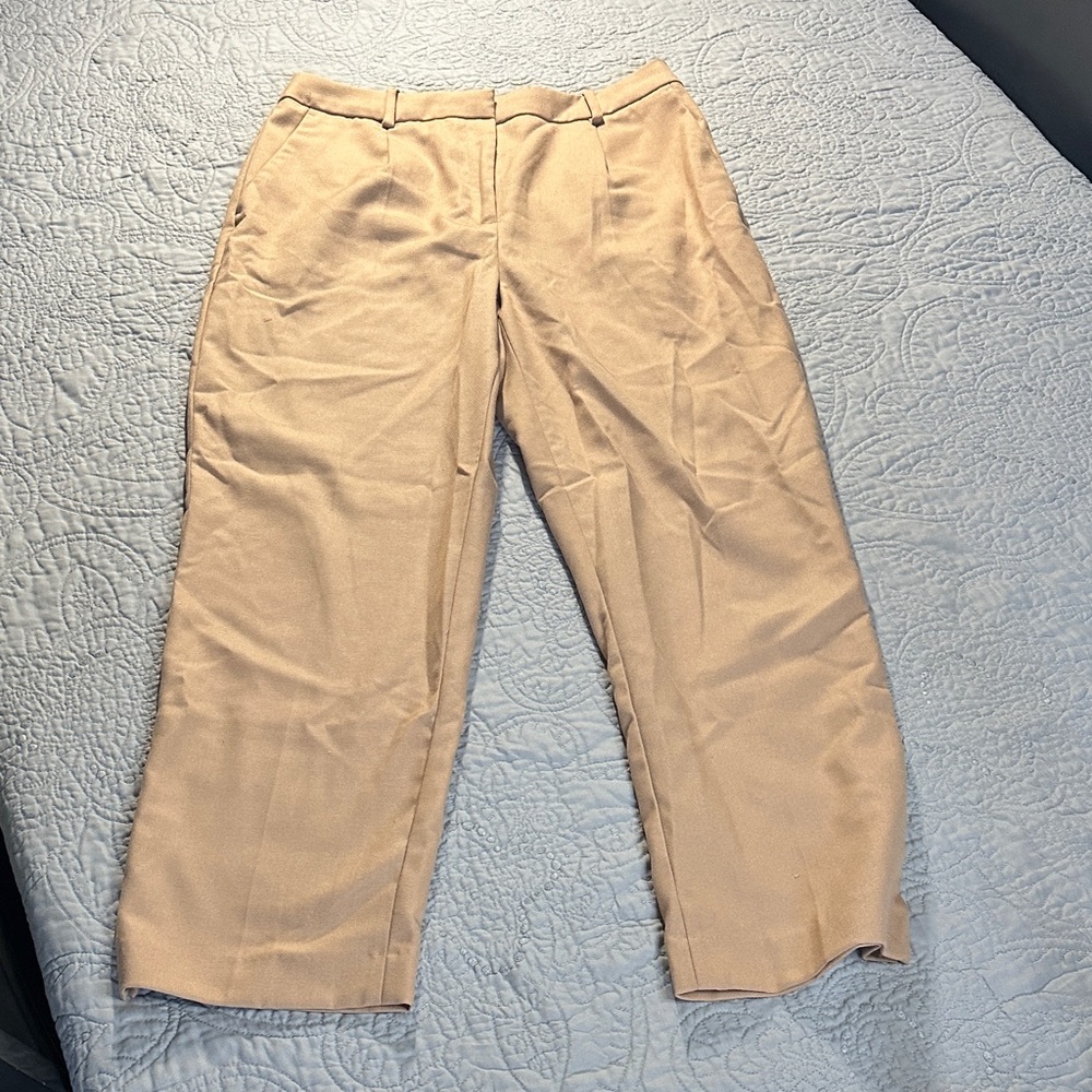 H&M Tan Straight Leg Pants